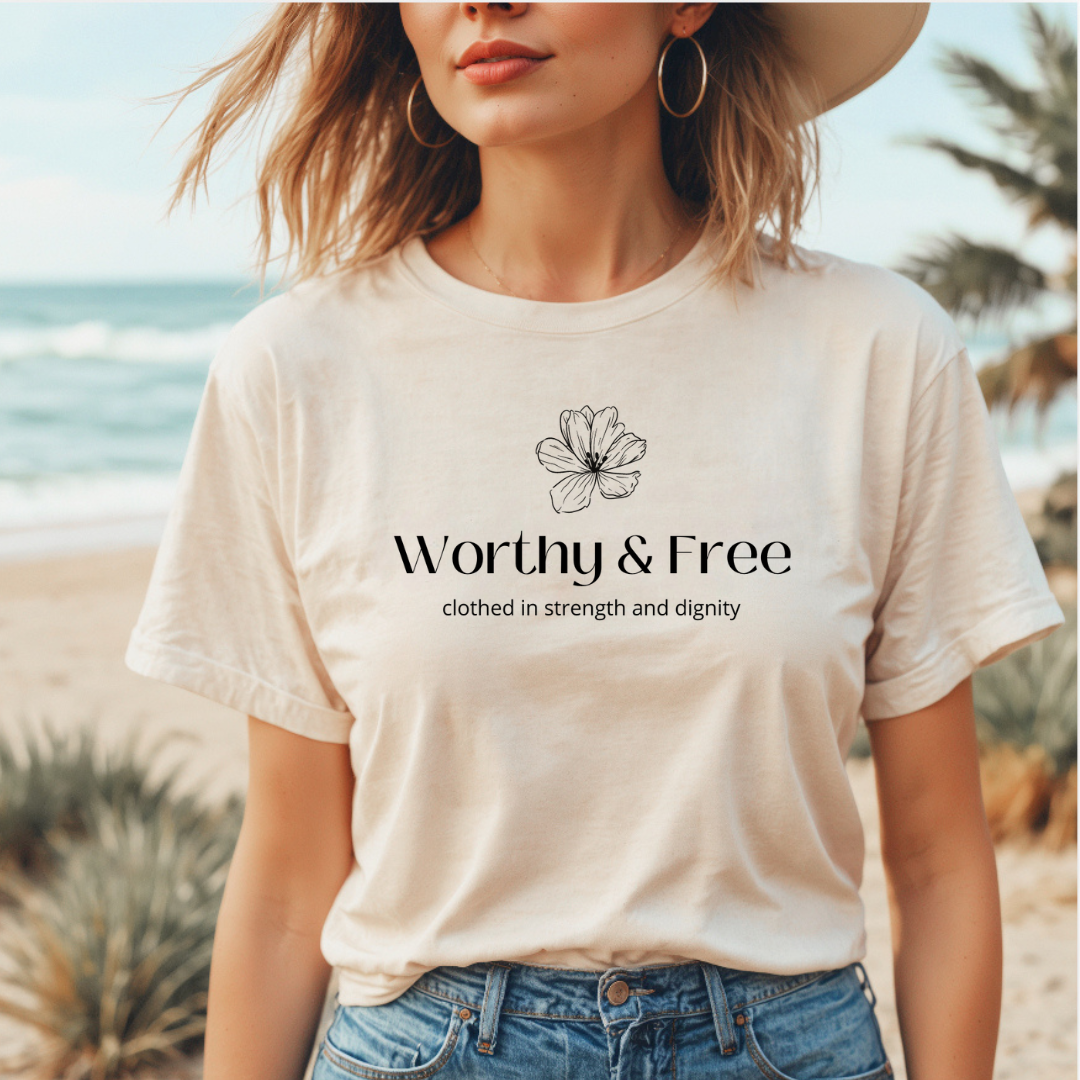 T-SHIRT Worthy and Free Classic Logo